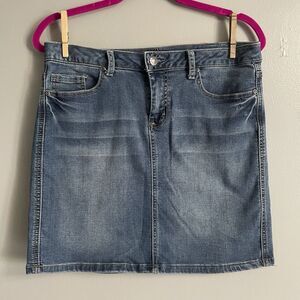 Women’s Le Tigre Denim Skirt Size 6 - 32” Waist Summer Jean Skirt Fair Country